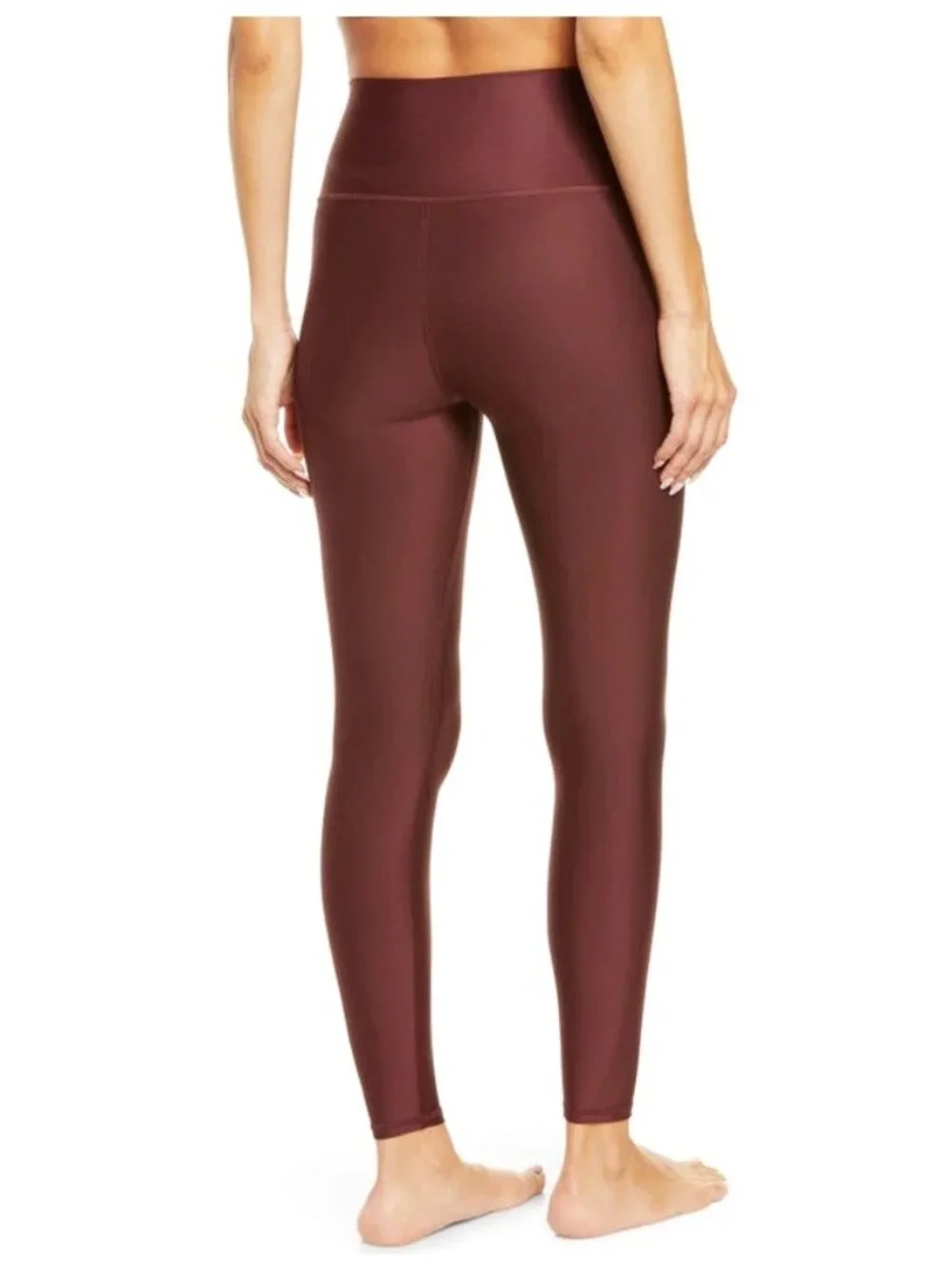 Alo 7/8 High-Waist Airlift Leggings Cherry Cola Hi-Rise Waisted Skinny Tights S